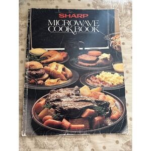 VTG 1980s SHARP Carousel Microwave Oven Cook Book Vintage Cookbook Soft cover